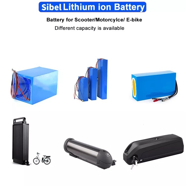 Custom Battery Pack Lifepo4 Lithium Battery 36V 48V 72V OEM ODM 18650 Rechargeable Battery Pack For E-bike Scooters