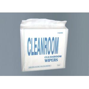 Cellulose Hydroentangled Cleanroom Wipes , Multi Surface Wipes Wide Applied