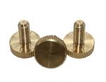 Brass Low-Profile Knurled-Head Thumb Screws Brass Knurled-Head Adjustment Screws