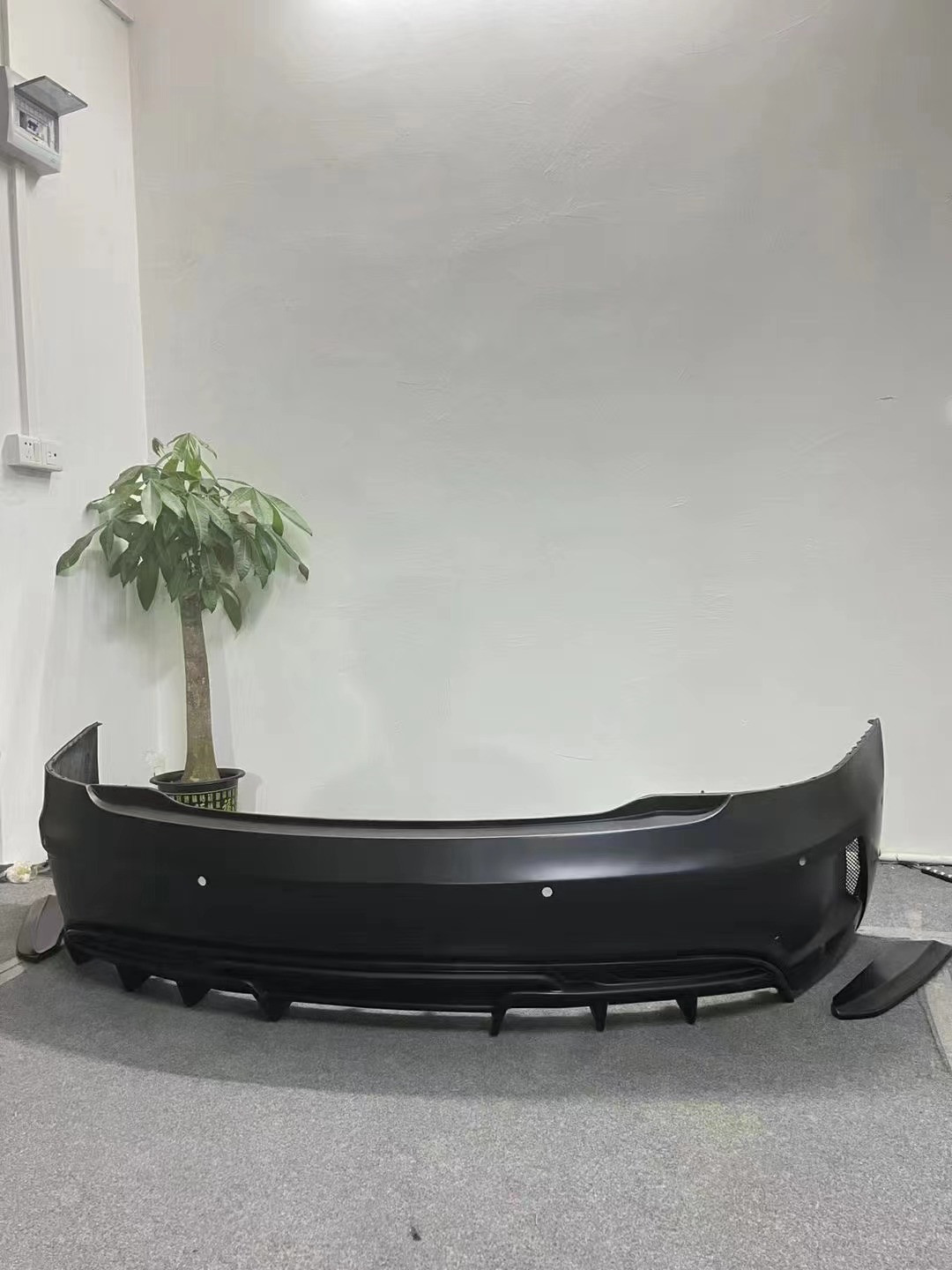 For tesla Model S Body Kit MODEL S Upgraded PD-style Front and Rear Bumper Spoiler Body Kits