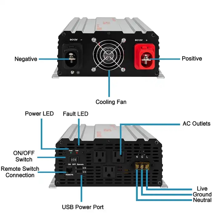 2Kw Mppt Solar Power Inverter Energy System Hybrid Inverter 3 Phase Solar On Grid Inverter
