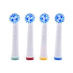 4Pcs 360 Rotating Round Heads Oral Dental Cleaning Replacement Toothbrush Heads