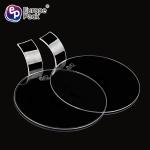 Wholesale round shape disposable plastic cake tray with handle