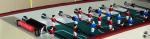5FT Senior Football Table Wood Game Table With Metal Player Telescopic Rods