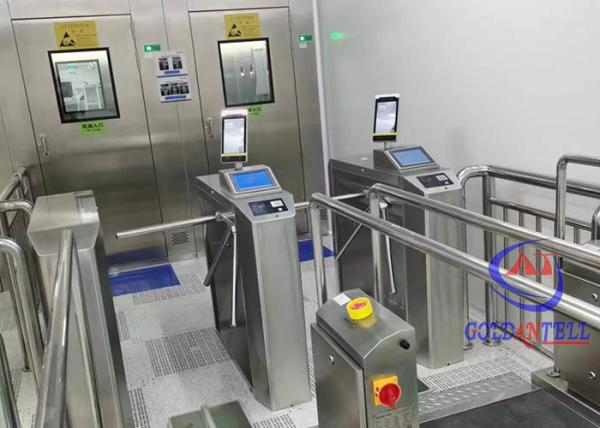 QR Code Fingerprint Facial Recognition Turnstile ESD Security With Thermal