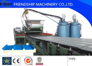 China High Speed Pu Sandwich Panel Line , Roll Forming Machinery factory