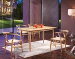 Adjustable Height Dining Table and Chair Set for Solid Wood Restaurant Furniture