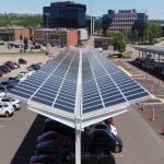 Anticorrosive Open Ground Carport PV System For Factory Parks