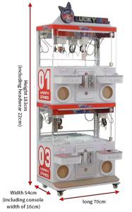 China Hot Selling Custom Mini Crane Claw Gift Machine Cheap Four Player Doll Catch Crane Claw Machine factory