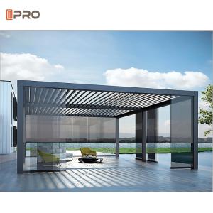 China Metal Profile Aluminium Pour Pergola White Louvre Eco Friendly factory