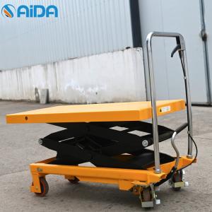 China Stationary Hydraulic Scissor Lift Trolley , Insulating Scissor Jack Lift Table hydraulic scissor lift table factory