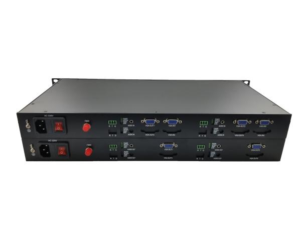 2 CH rack 1080P/60Hz VGA fiber Optic Converter /Uncompressed to Fiber Video