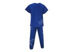 Fashion Navy Short Sleeve Mens Fitted Scrubs , Safety Workwear Clothing Anti