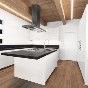 White Gloss Acrylic U Shaped Kitchen Modern Cabinet Set Modular