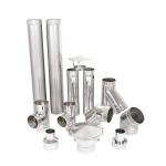 Construction Single Wall Chimney Seamless Welded Steel Band Connection