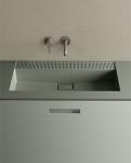 Customized Modern Mint Green Bathroom Vanity Minimalist Green Bathroom Cabinet