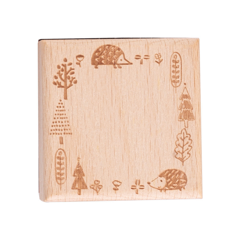 wooden printing stamp for child toy