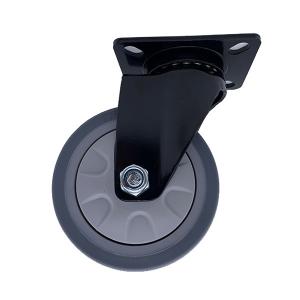 China 75mm Swivel Plate No Noise TPR Tread Heavy Duty Industrial Caster Wheel factory