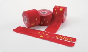 China China flag printed kinesiology tape pre-cut tape Elastic sports tape of 5cm x 5m factory