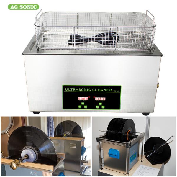 Lp Vinyl Record Digital Ultrasonic Cleaning Machine Stainless Steel Benchtop 6.5