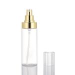 Factory price high quality transparent gold pump lotion body cleanser empty