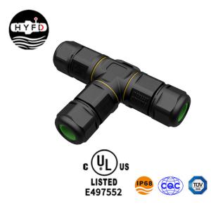 China UL Certificate 3 Way PA66 Waterproof Screw Connector factory