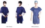Sleeveless Disposable Protective Gown Clinic Physical Hospital Patient Uniform