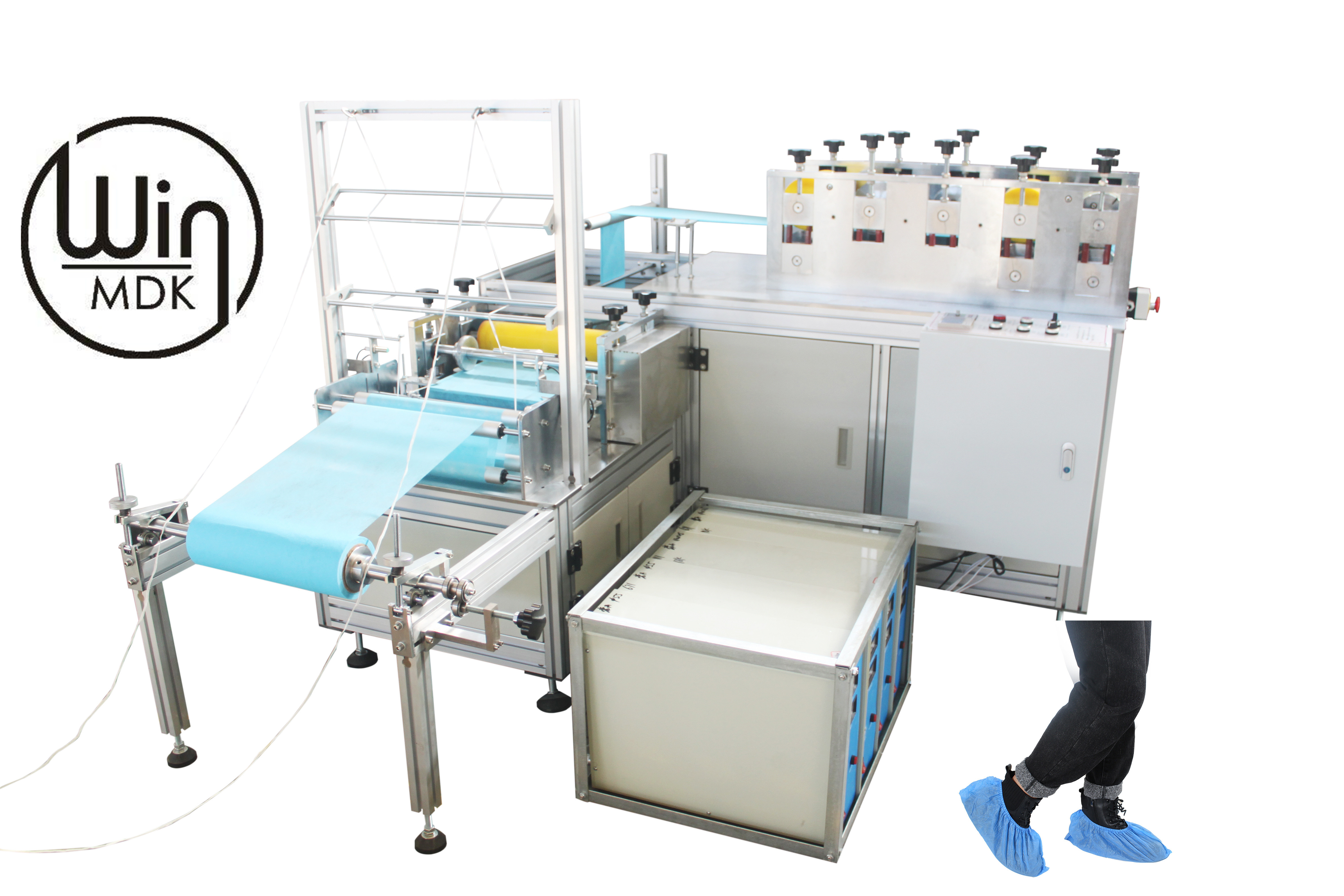 3.2KW 100pcs/Min Disposable Shoe Cover Making Machine Full Automatic