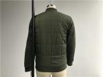 Plastic PU Leather Coat Fatigue Quilted Polyester Padded Bomber Puffer Jacket