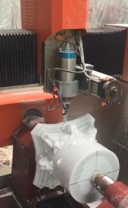China CNC Stone Carving Machine 4 Axis Precision Control System factory