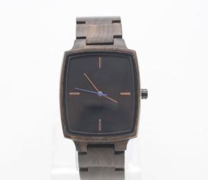 China Japan Movement Square Wooden Watches Natural Wood Hands Work factory
