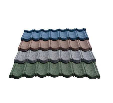 Building Stone Chips Steel Sheets Stone Coated Metal Roofing Tile 0.35-0.55mm