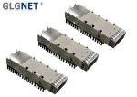 One Piece Metal QSFP28 Connector Cage For EMI Protection Single Port Press Fit