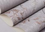 Washable Vinyl Rustic Floral Wallpaper with Botanical Pattern for Living Room