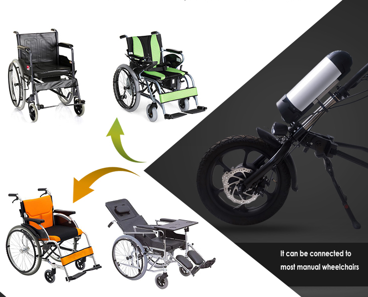 Easy handing 350w adjustable height electric wheelchair
