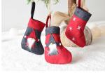 Eco Felt Xmas Decorations , 50*25cm Personalised Christmas Stockings