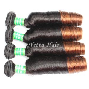 China Spiral Curl 7A Peruvian Virgin Hair , Raw Human Hair Weave Without Chemical factory