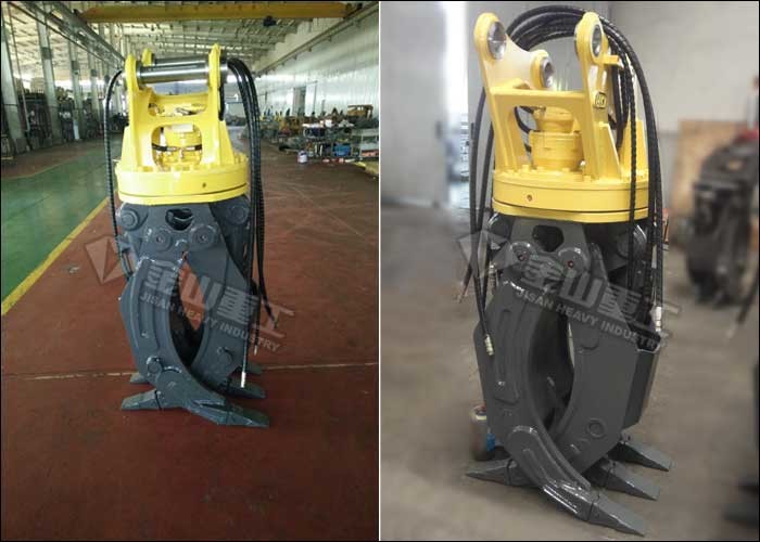 Flat Type Hydraulic Log Grapple Fit Komatsu Excavator PC120 PC130 PC160