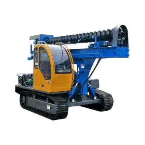 Ground Screw Helical Construction Pile Drilling Machine With 4105 Turbocharged