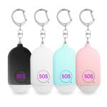 LED Light Personal Siren Alarm Keychain Personal Alarm Safety Device one button