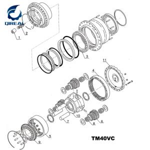 China TM40VC Excavator Final Drive Track Motor Parts factory