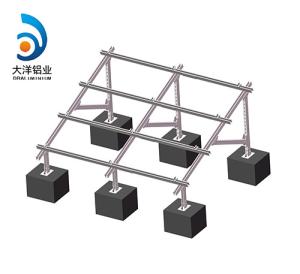 China Ground Support Solar Panel Roof Structure Mill Finish factory