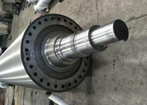China Rubber Or PU Covered Q345B Steel Felt Wire Leading Roller For Paper Machine factory