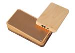 8000mAh Carved Wood Power Bank Quick Charging Speed Convenient Use