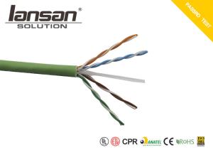 China 4 Pairs 23AWG 0.574 Solid Copper Category 6 UTP Cable factory