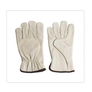 China Easy Cleaning Driver Cow Leather Safety Gloves factory