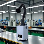 60W Portable Laser Fume Extractor FES060 With Square Silicone Cover