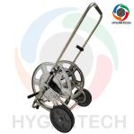 Multifunctional Metal Trolley Hose Cart With Stainless Steel Construction Brass