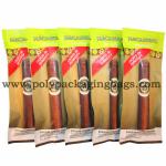 Flat Shape Aluminum Foil Laminated Cigar Wrap Bag With Zipper