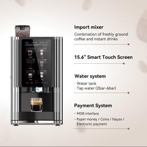 China 220V/50-60Hz Commercial Bean to cup Coffee Vending Machine With Touch Screen factory
